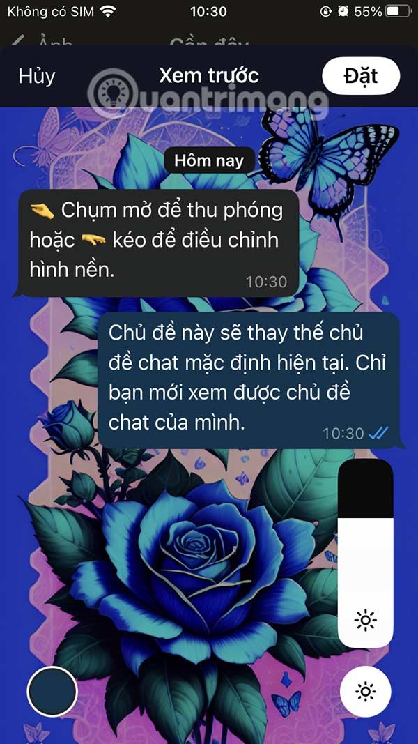 Instruções para definir o papel de parede do bate-papo no WhatsApp
