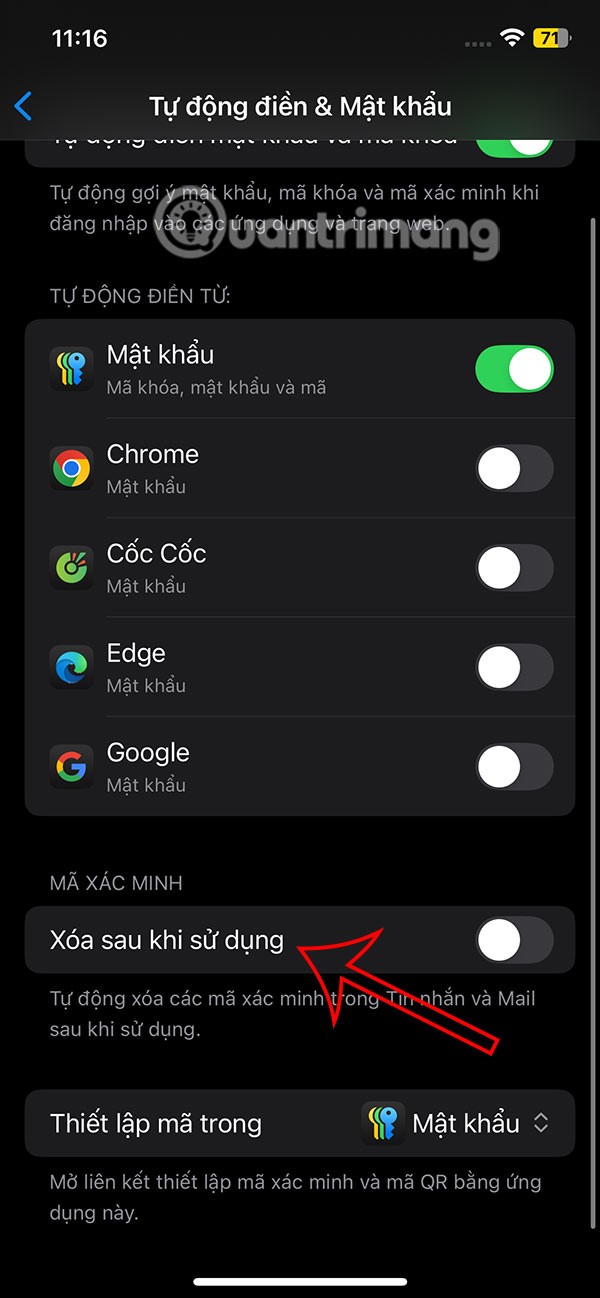 Как автоматически удалять сообщения OTP на iPhone