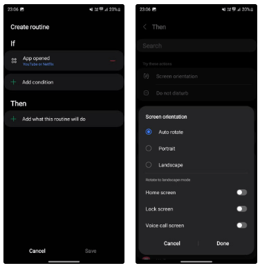 How to Automatically Rotate Android Phone Screen for Certain Apps