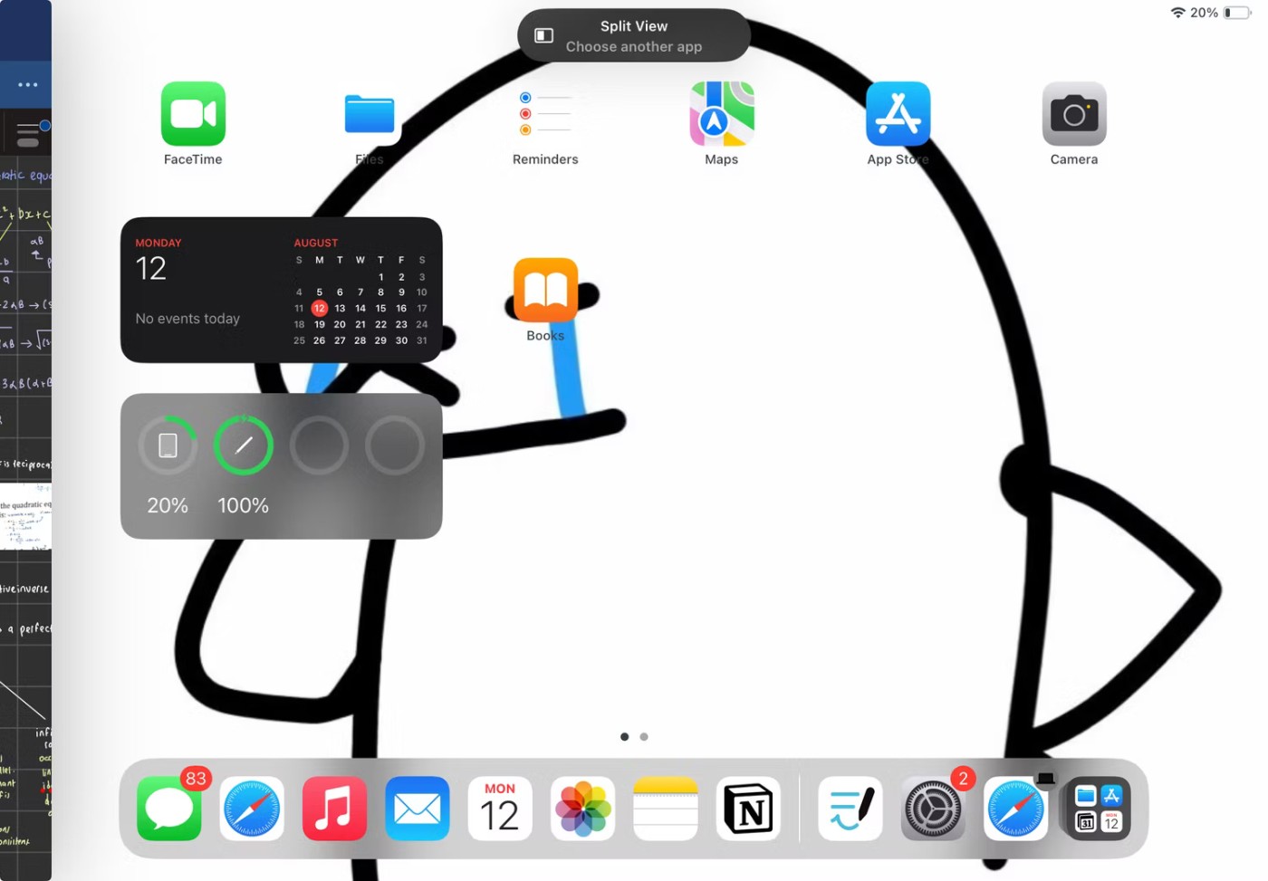 Como dividir a tela no iPad