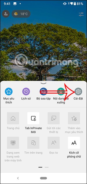 Instructions for clearing Microsoft Edge browser cache