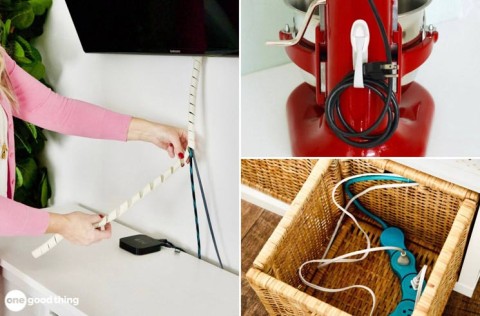Ways to tidy up and hide electrical wires and cables in the house