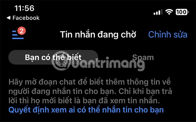 How to not receive messages from strangers on Messenger