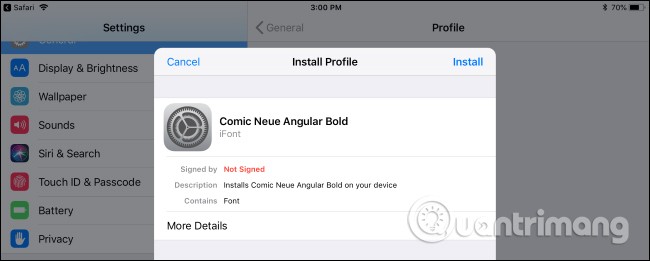 Instrukcje dotyczące instalacji czcionek na iPhone, iPad