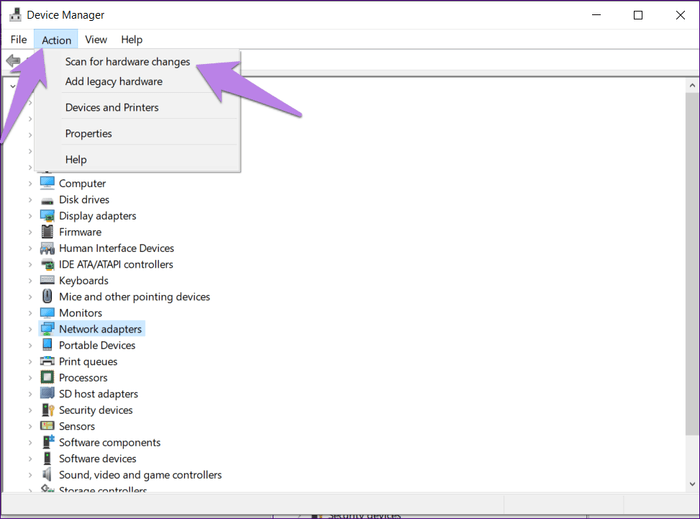 Comment corriger l'erreur de carte réseau introuvable sous Windows 10