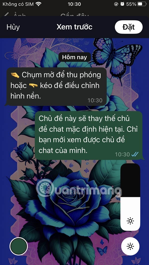 Instruções para definir o papel de parede do bate-papo no WhatsApp