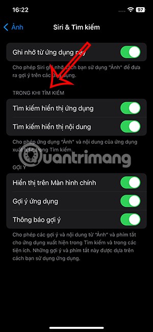 كيفية إيقاف عرض الصور في بحث Spotlight على iPhone
