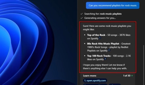 Comment rechercher des playlists Spotify sur Copilot
