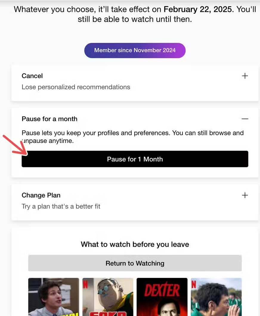 Как отменить или приостановить подписку Netflix Как отменить или приостановить подписку Netflix