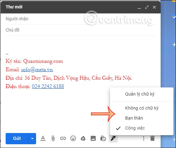 كيفية إنشاء توقيعات متعددة في Gmail