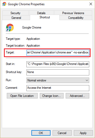 Исправление частого сбоя Google Chrome, Chrome автоматически выключается