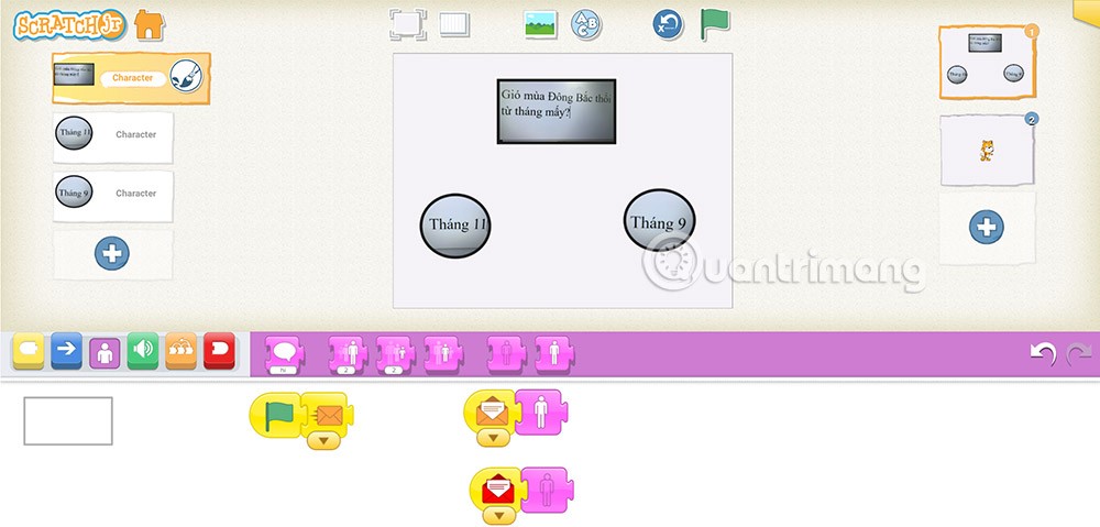 Cum să creați întrebări cu alegere multiplă în ScratchJR (Partea 2)