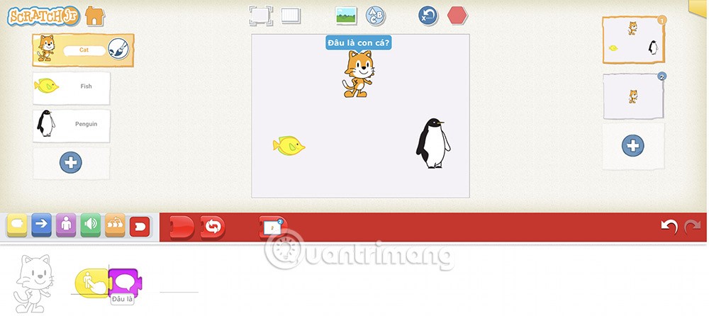 Cum să creați întrebări cu alegere multiplă în ScratchJR (Partea 1) Cum să creați întrebări cu alegere multiplă în ScratchJR (Partea 1)