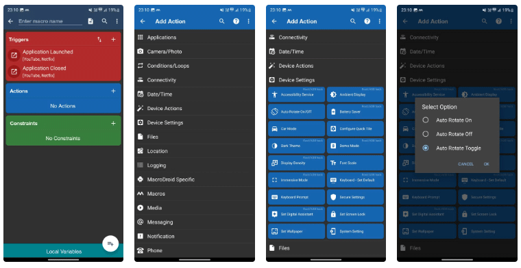 How to Automatically Rotate Android Phone Screen for Certain Apps