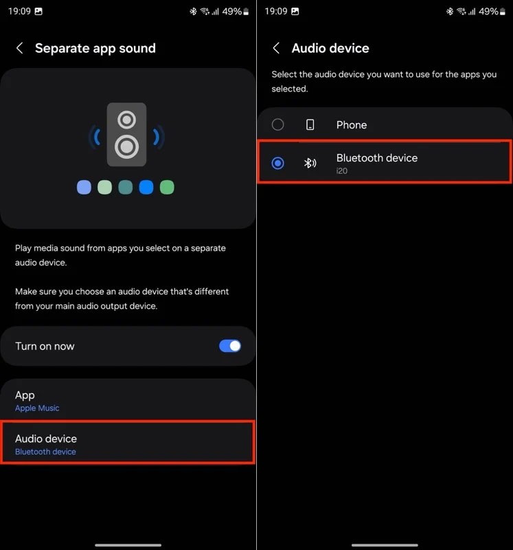So verwenden Sie separate App-Sounds auf Samsung