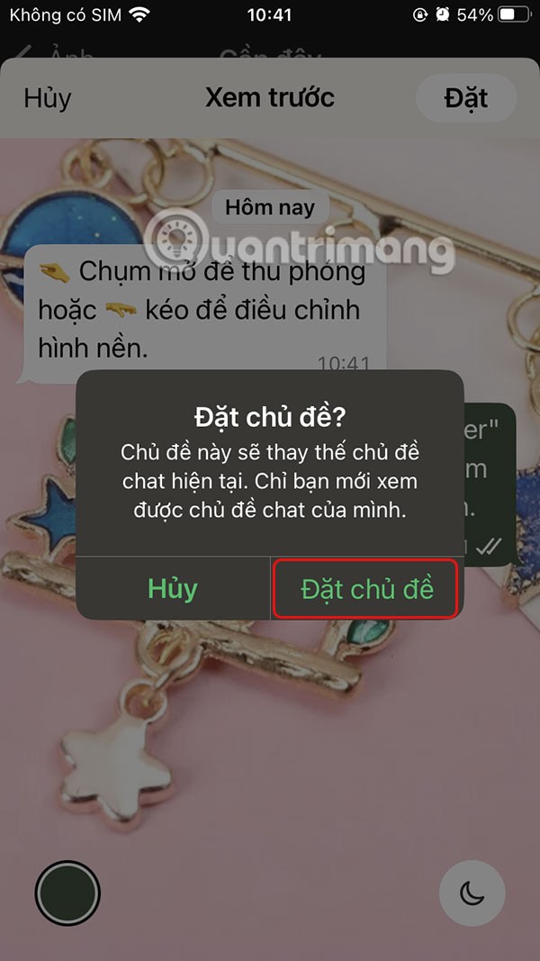 Instruções para definir o papel de parede do bate-papo no WhatsApp
