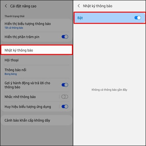How to review deleted notifications on Samsung