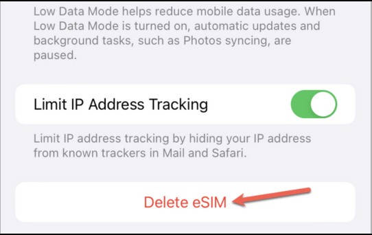 在 iPhone 上刪除 eSIM 的說明非常簡單