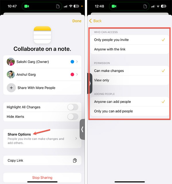 Samenwerken aan notities in FaceTime Samenwerken aan notities in FaceTime