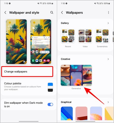 Cómo crear un fondo de pantalla con IA en un teléfono Samsung Cómo crear un fondo de pantalla con IA en un teléfono Samsung