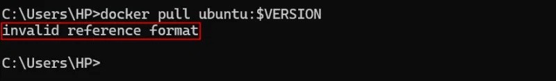 How to fix “Docker: Invalid Reference Format” error