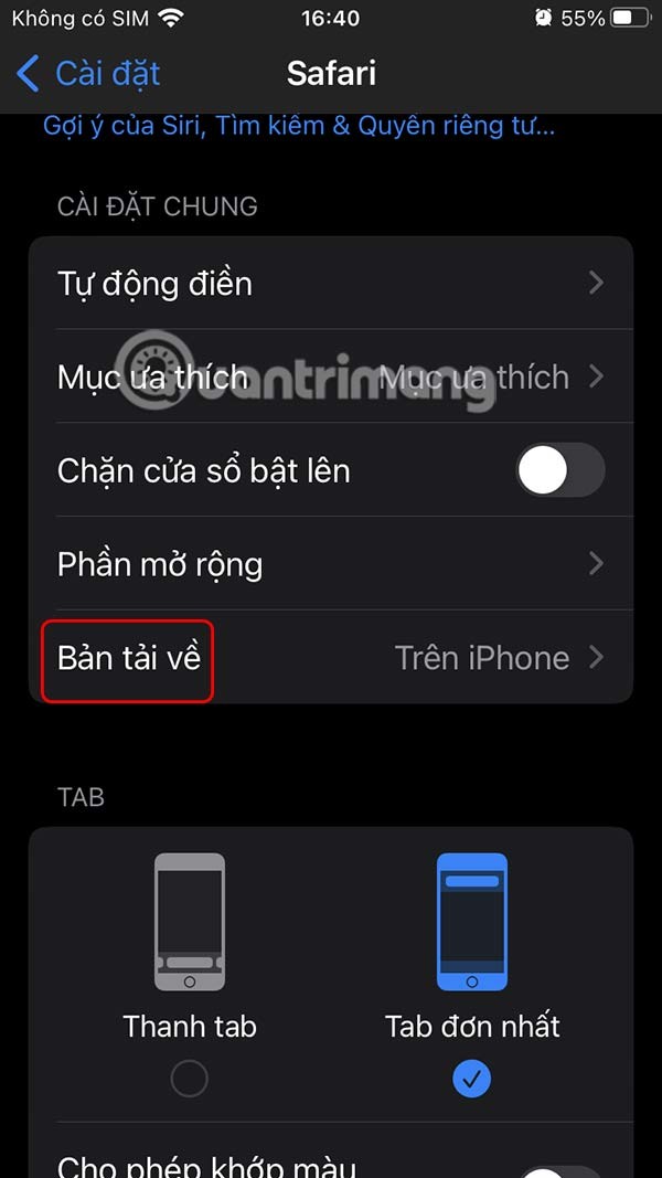 So ändern Sie den Download-Speicherort auf dem Safari iPhone