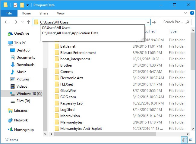 Cos'è la cartella ProgramData in Windows?