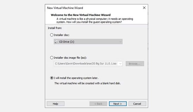 How to Run macOS on Windows 10 Using VMware Workstation Player