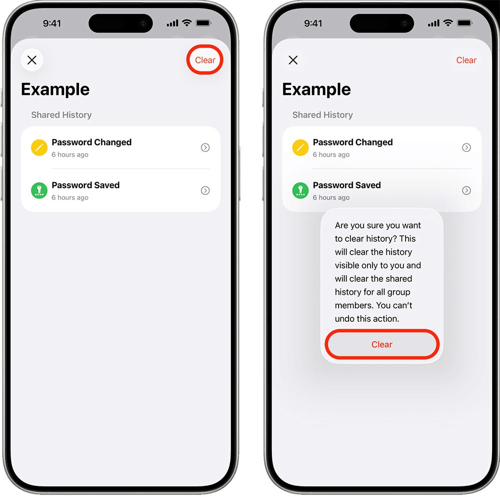 Anweisungen zum Anzeigen alter, auf dem iPhone gespeicherter Kontokennwörter