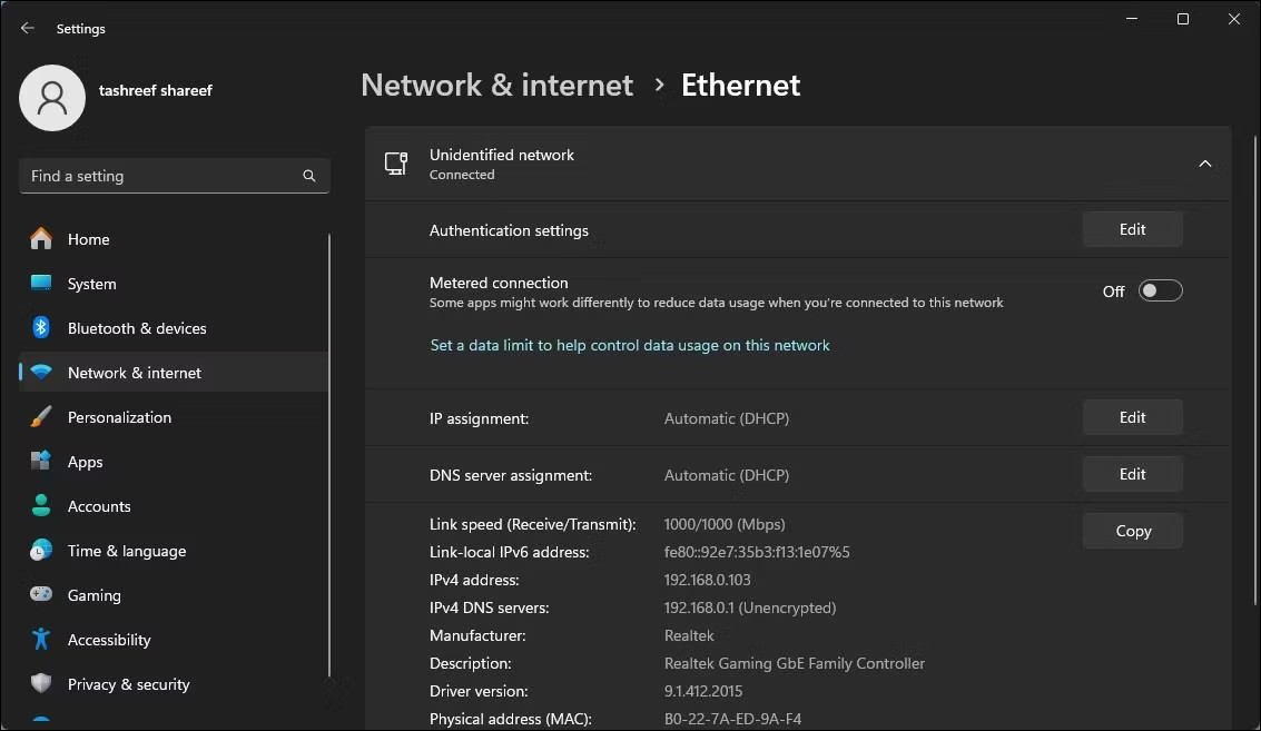 Cum se remediază eroarea „Ethernet nu are o configurație IP validă”