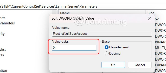 How to turn off password sharing security in Windows 11