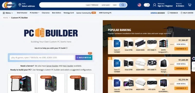 12 個最佳客製化 PC 建置網站