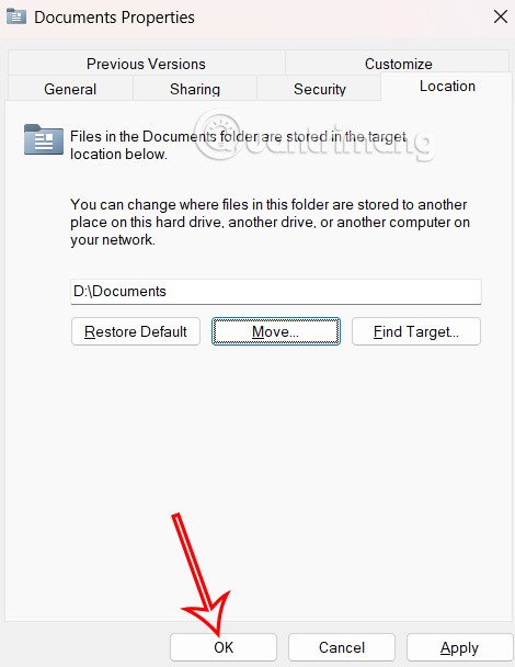 Windows 11 Belgeler klasörünün varsayılan konumu nasıl değiştirilir?