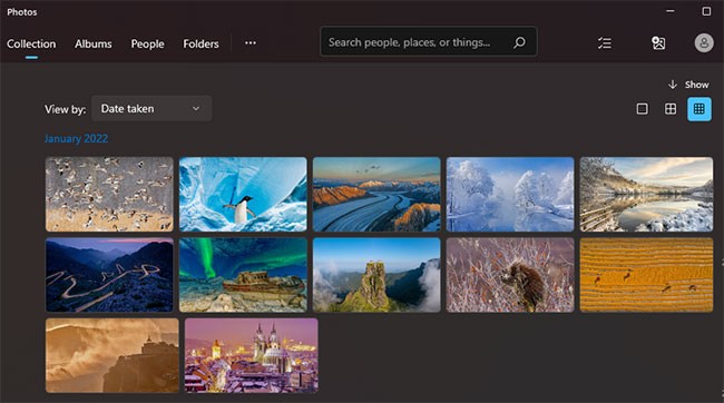 Instructions to change wallpaper on Windows 11