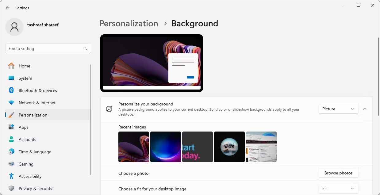 วิธีตั้งค่าวอลเปเปอร์ที่แตกต่างกันบนแต่ละจอภาพ Windows 10/11
