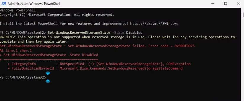 Cara mematikan Storan Terpelihara untuk mengosongkan ruang Windows
