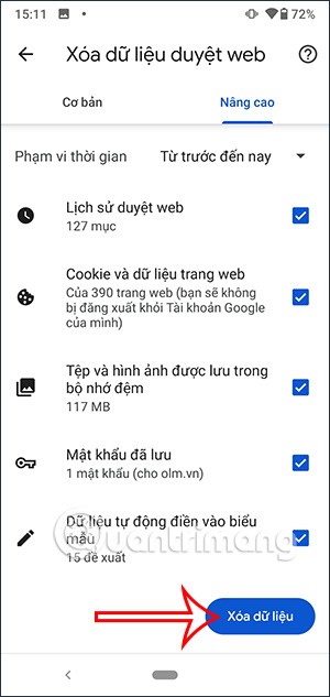 Cómo borrar el historial de navegación en un teléfono Android