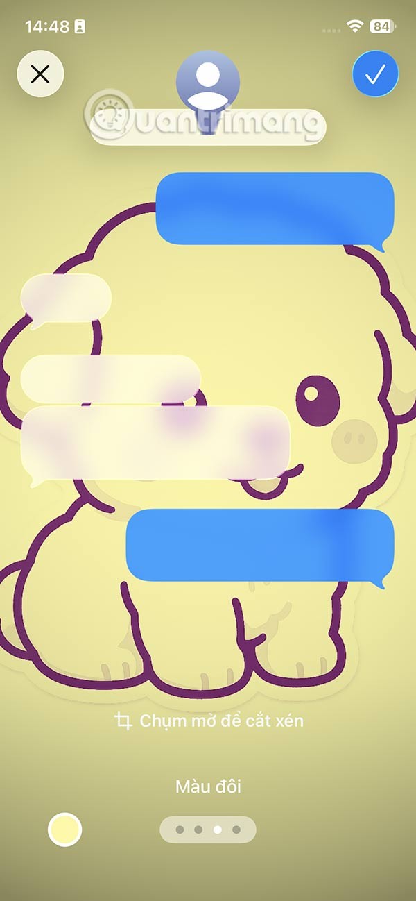 How to change message wallpaper on iPhone