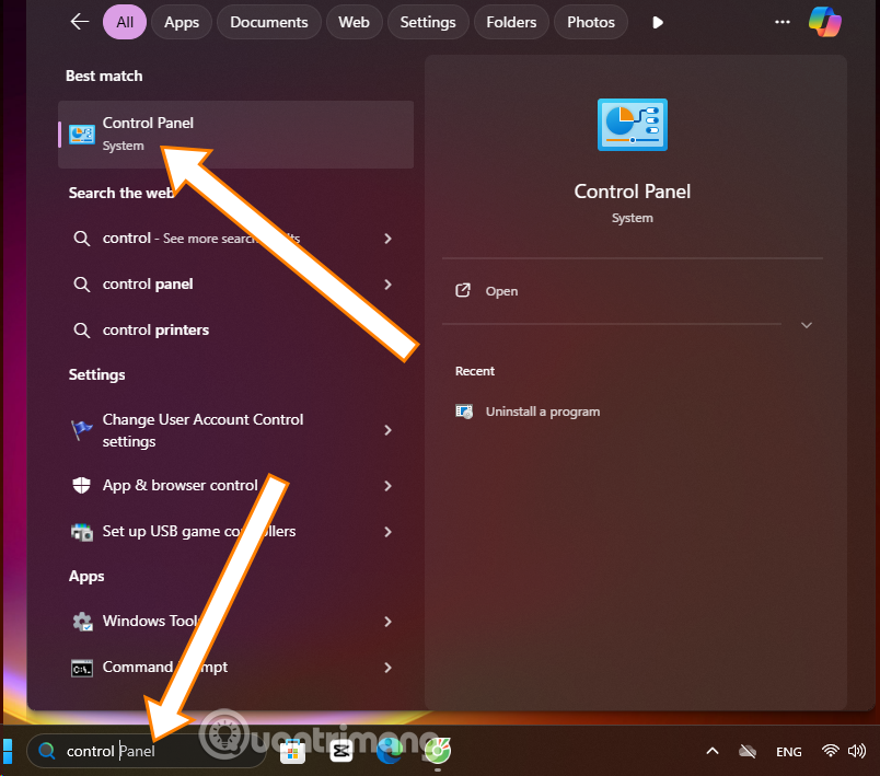 Windows 11에서 제어판을 여는 방법