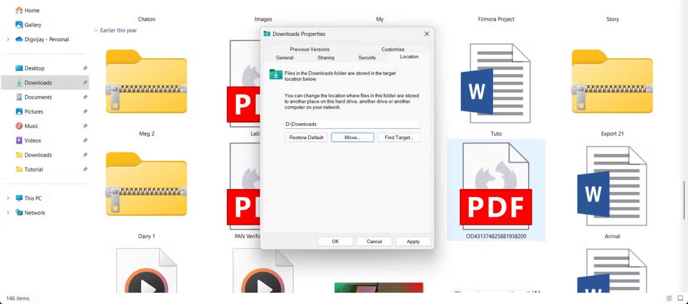 Why change default download location in Windows 11?