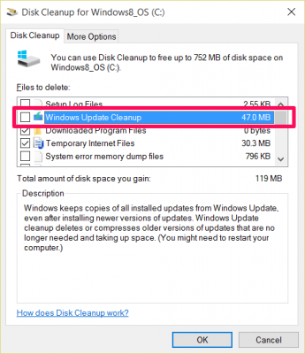 Windows alanını boşaltmak için WinSxS klasörünü temizleyin