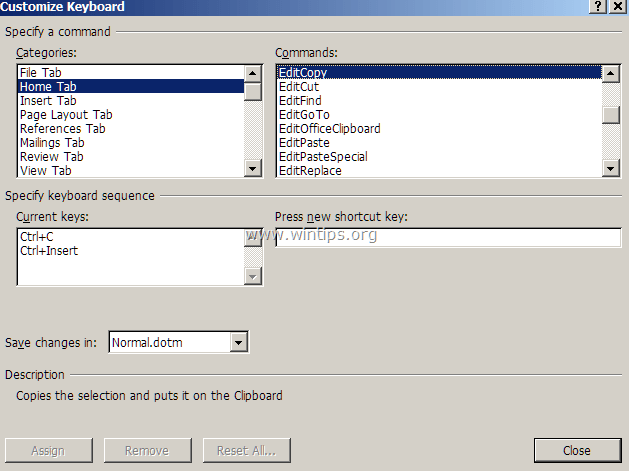 Fix Copy Paste command not working on Word, Excel (2007, 2010)