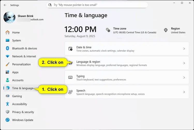 Comment changer le format de devise dans Windows 11
