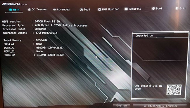 Enable XMP to optimize RAM speed
