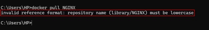 How to fix “Docker: Invalid Reference Format” error