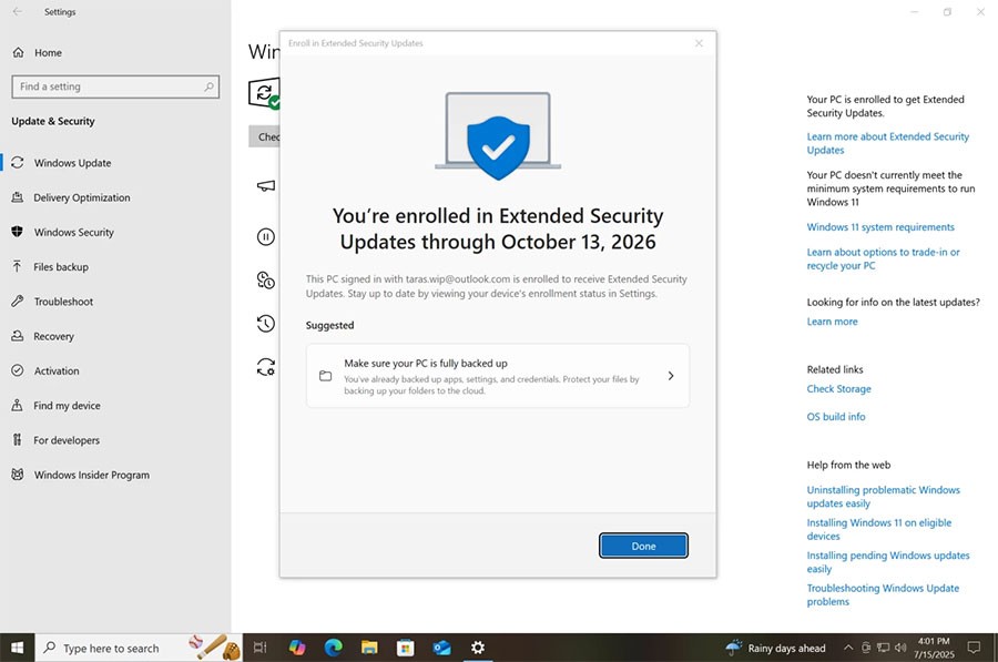 So erhalten Sie ein weiteres Jahr kostenlose Windows 10-Updates