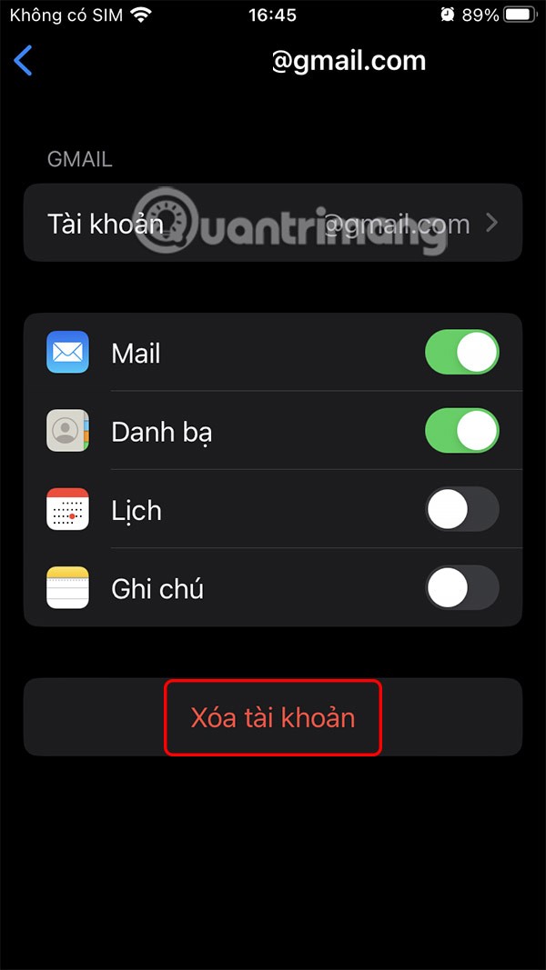 Instrucțiuni pentru deconectarea de la Mail pe iPhone