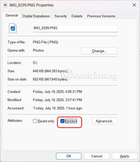 Windows 11de yazılım kullanmadan dosyalar nasıl gizlenir ve gösterilir