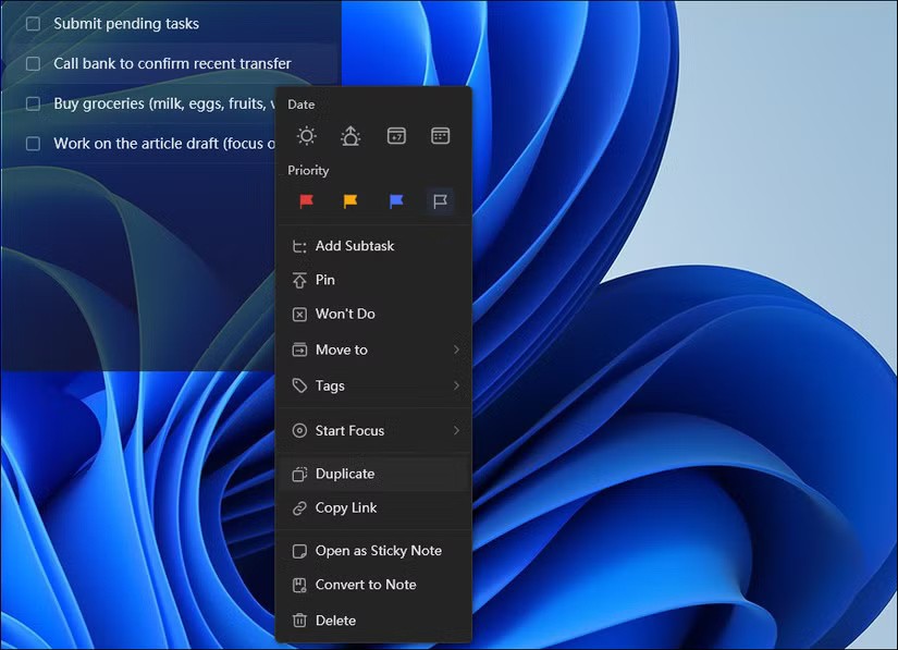 How to use TickTick desktop widget instead of to-do apps