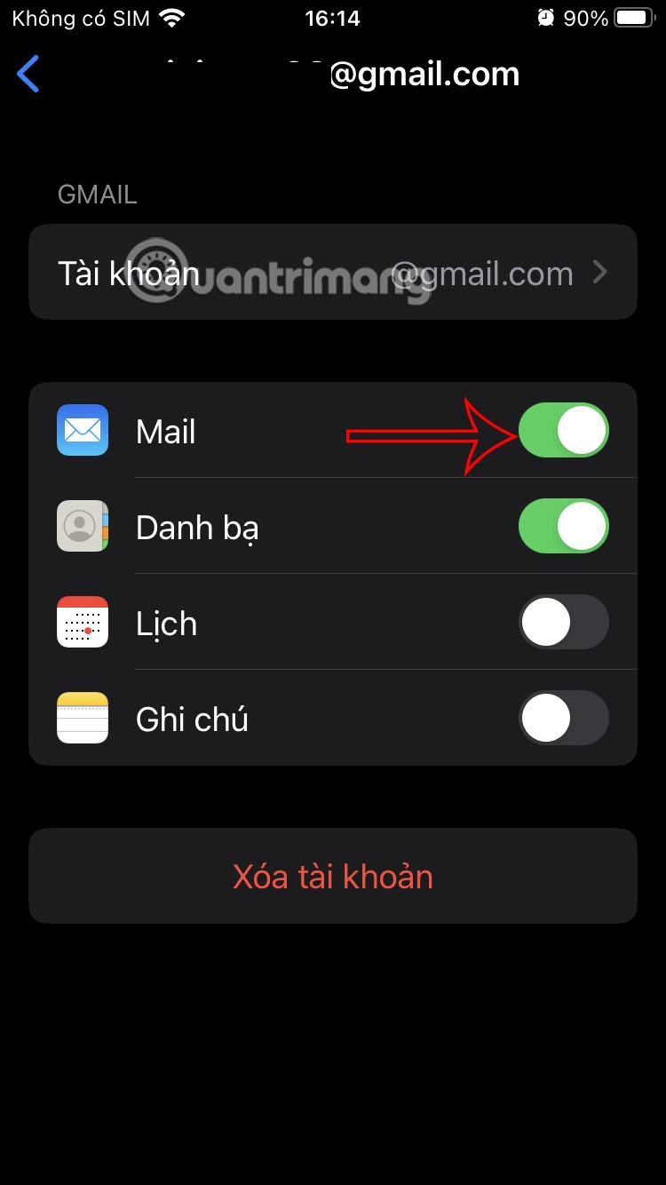 Instrucțiuni pentru deconectarea de la Mail pe iPhone